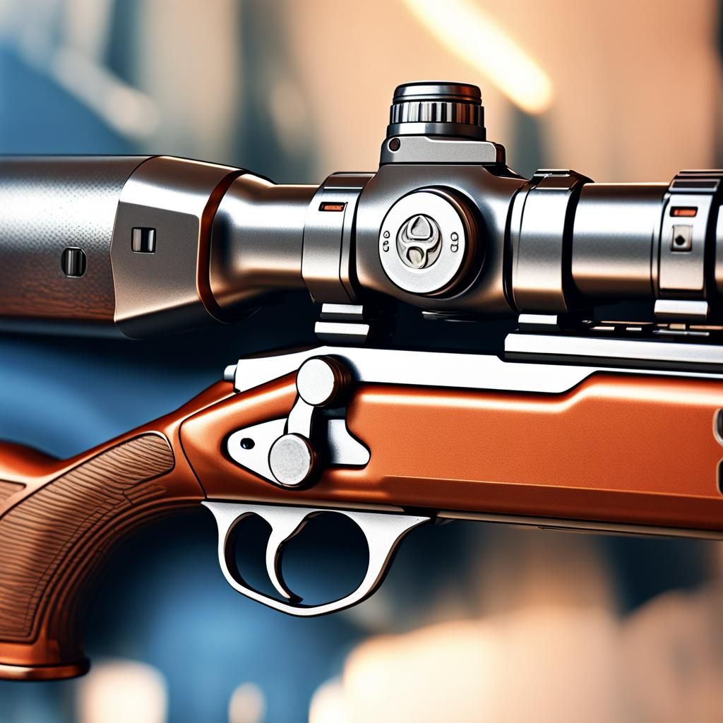 Photorealistic Gun Rendered with Unreal Engine 5