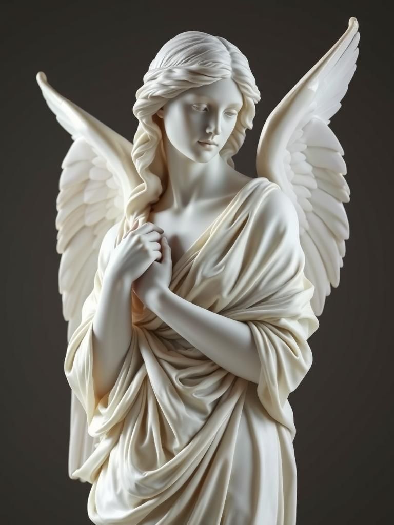 Marble sculpture of an Angel