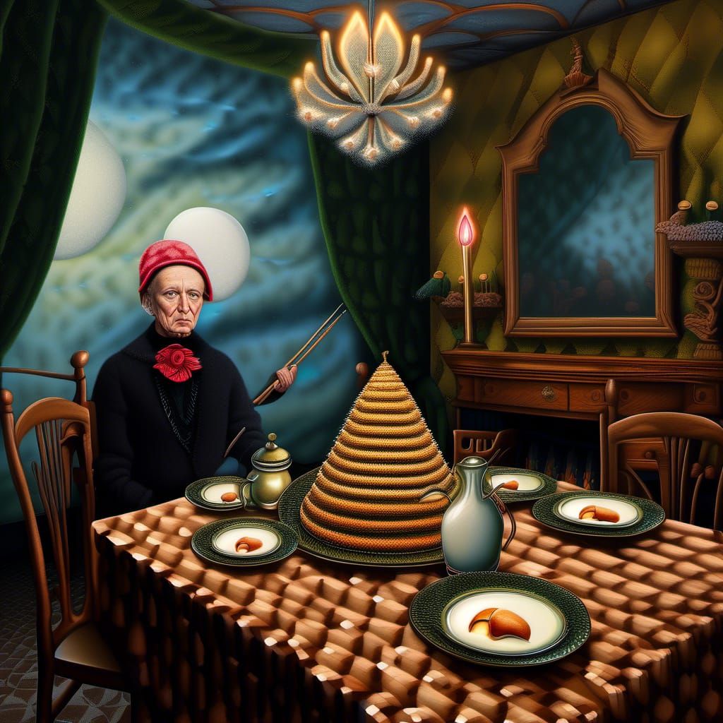 Magical Biological Landscape with Prism Effects