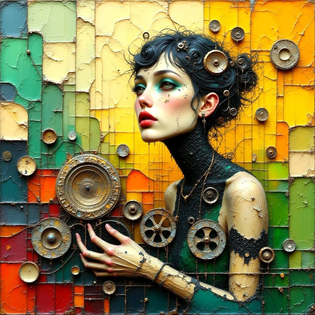 Turmoil in a Stormy Ocean Scene