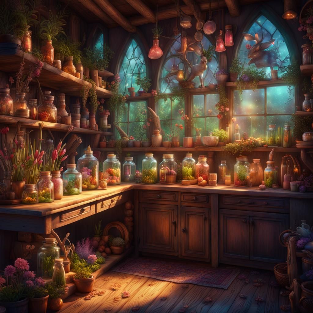Medicinal & magical storage space