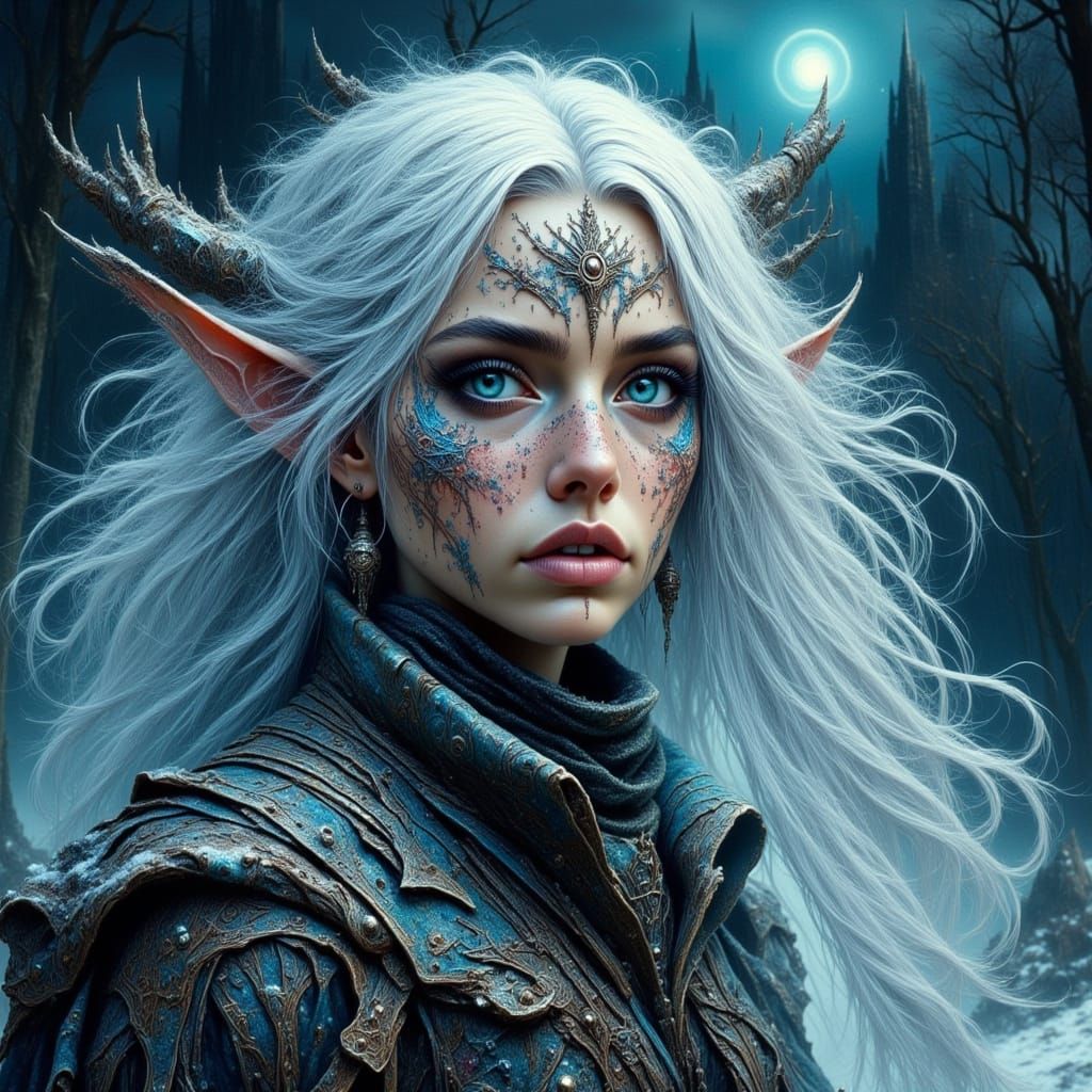 Fae Crone Witch, Spirit of Winter Storms