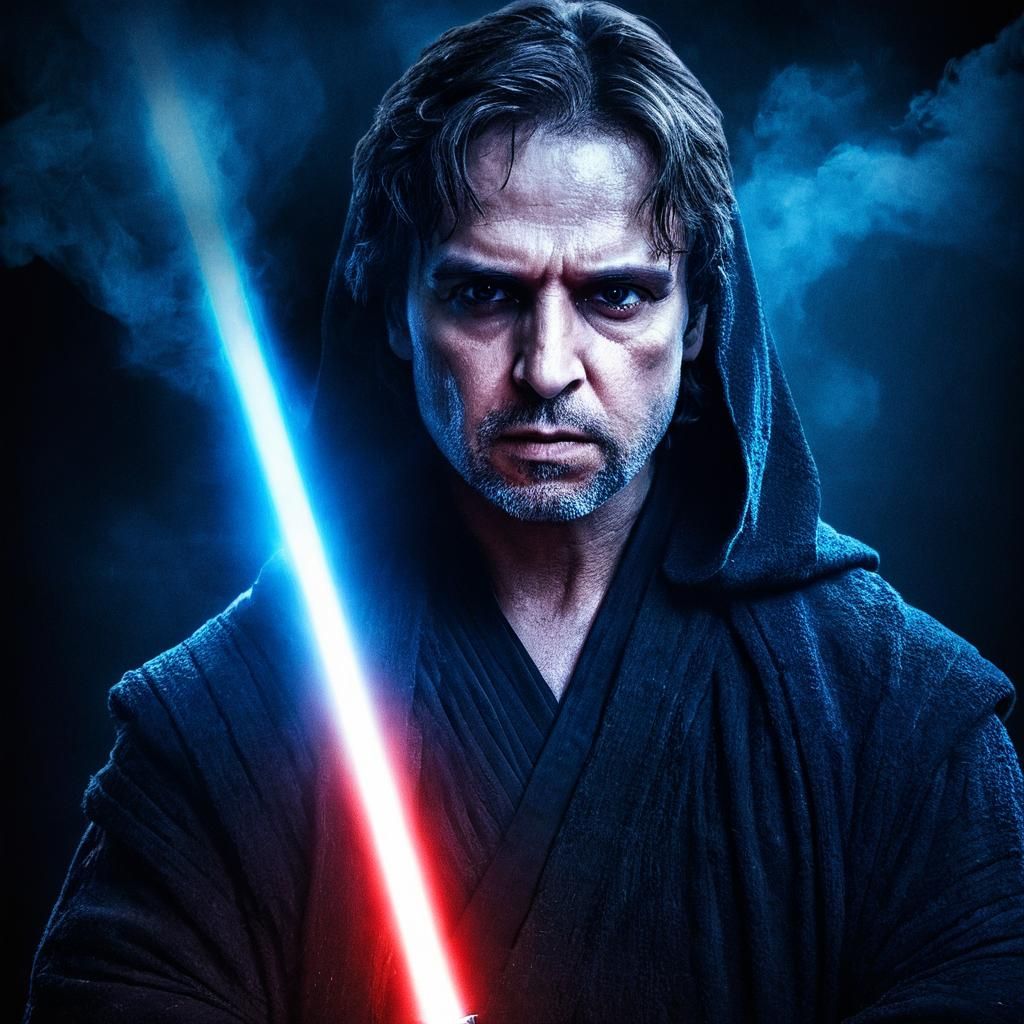 Anakin Skywalker Sith Lord Portrait in Dark Fantasy Style