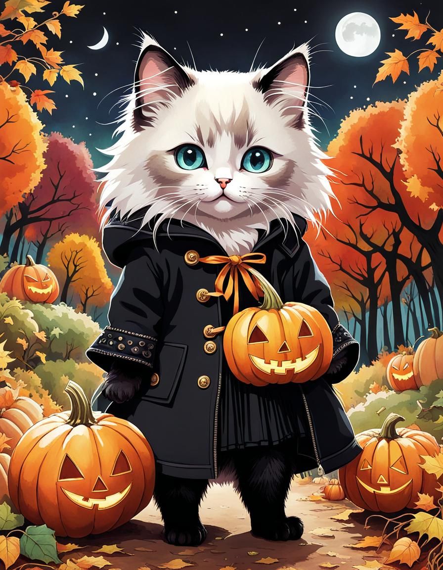 Hola, Kitten — ready for Halloween 2024 by Per.