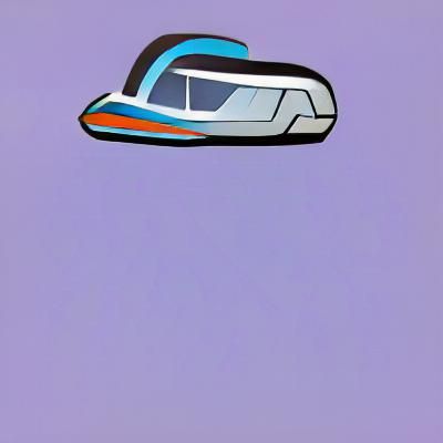 Minimalist Futuristic Monorail Design