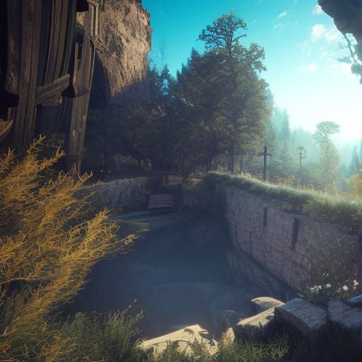 Negative Space Exploration in Photo-Realistic Style