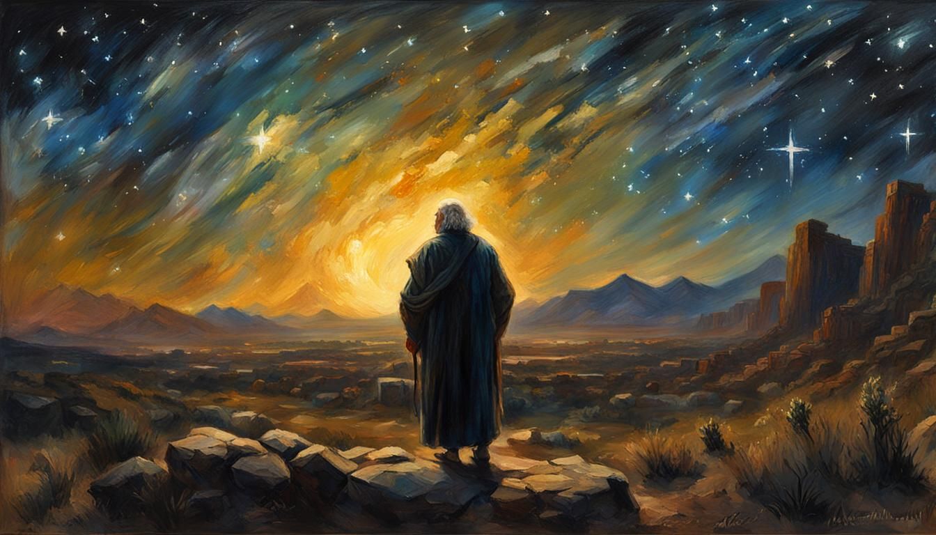 Biblical Scene in Impressionist Style