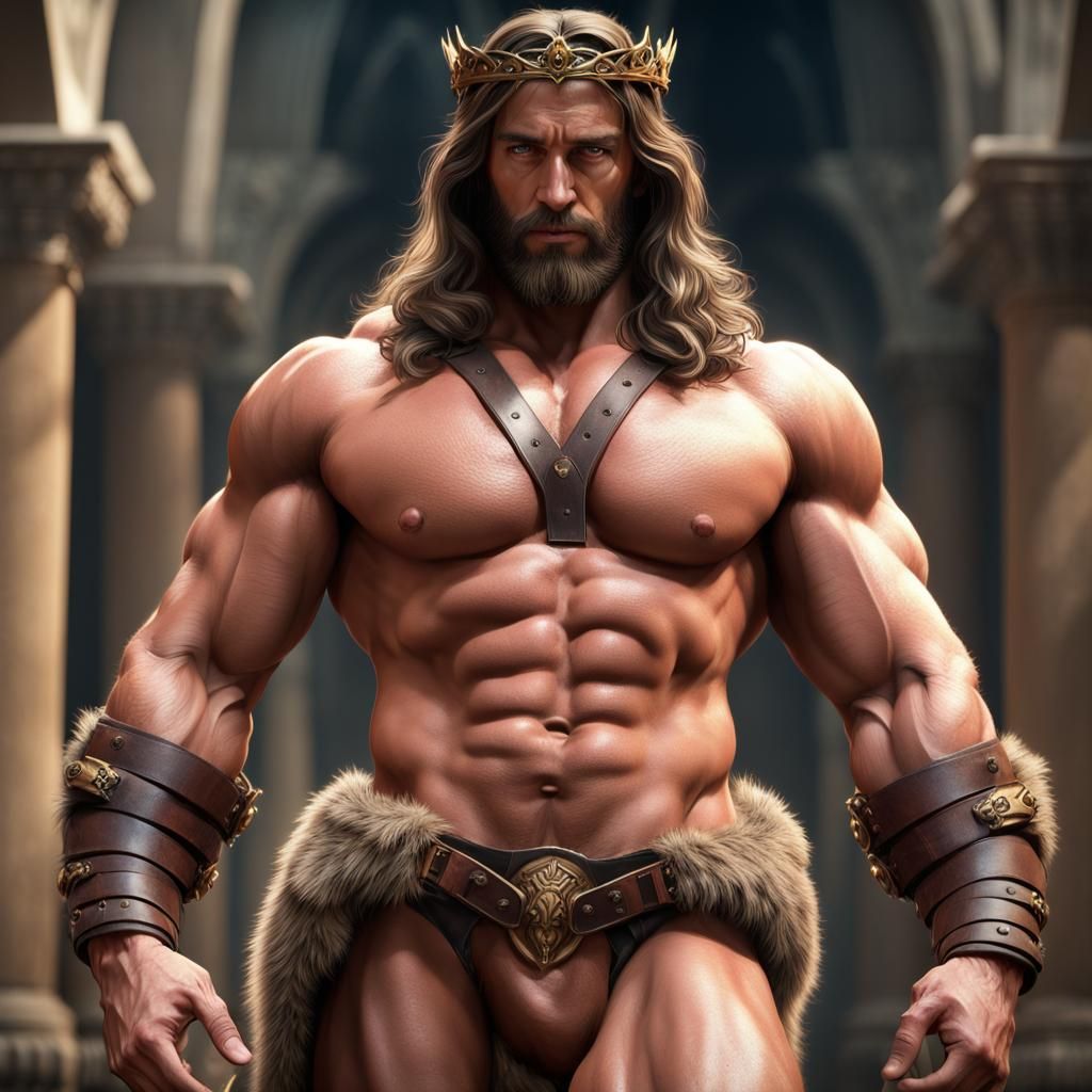 Jesus as Bodybuilder Concept Art
