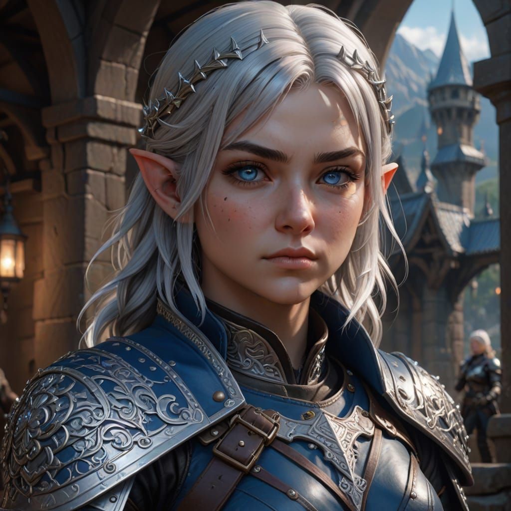 Silver hair girl