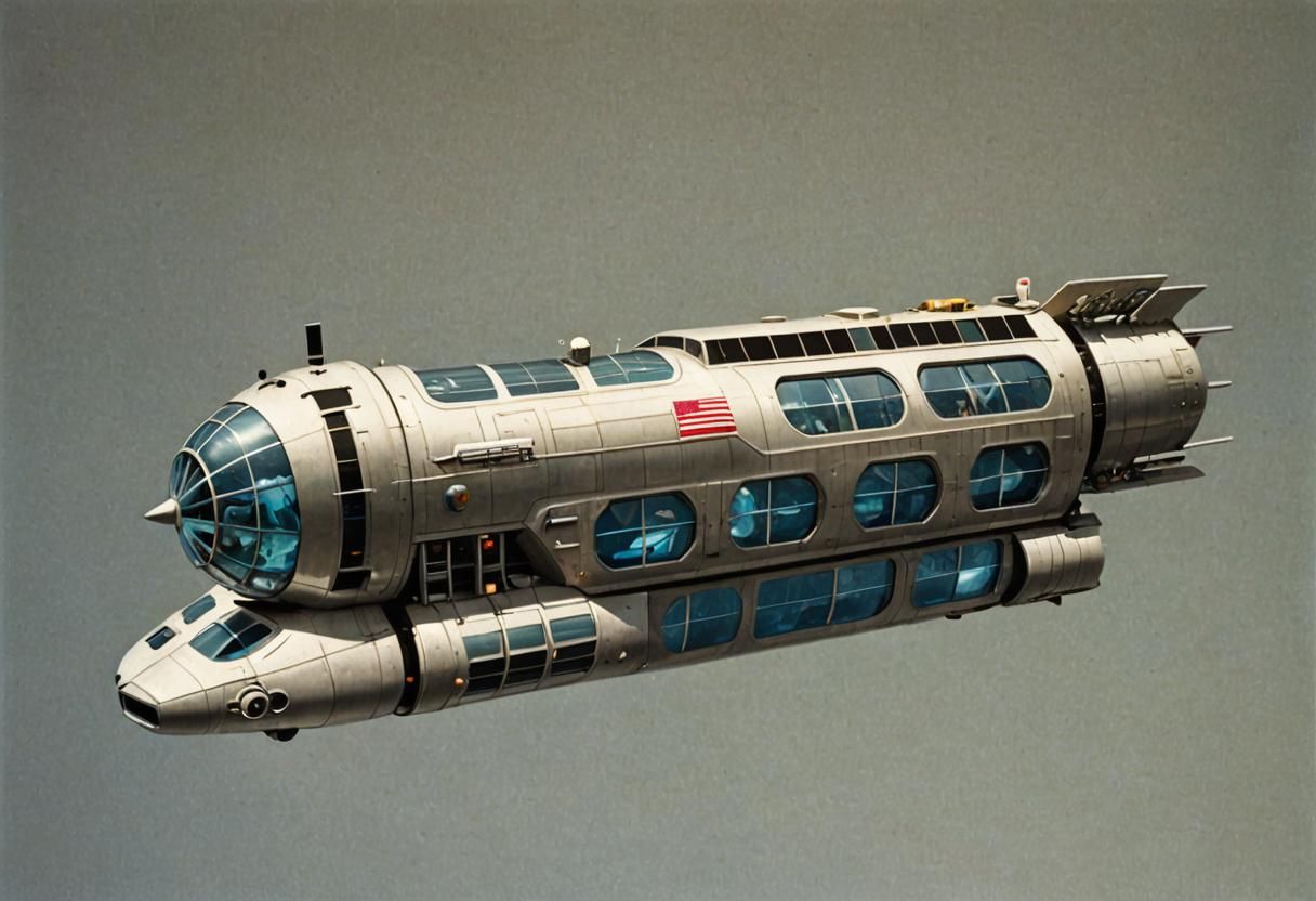 Atomic Space Locomotive in Flight
