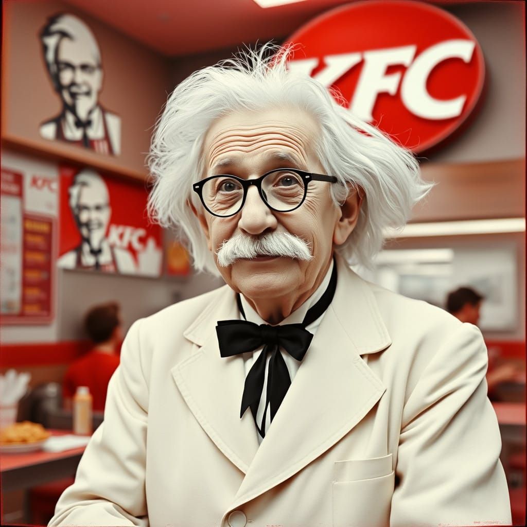 Einstein's Amusing KFC Gig
