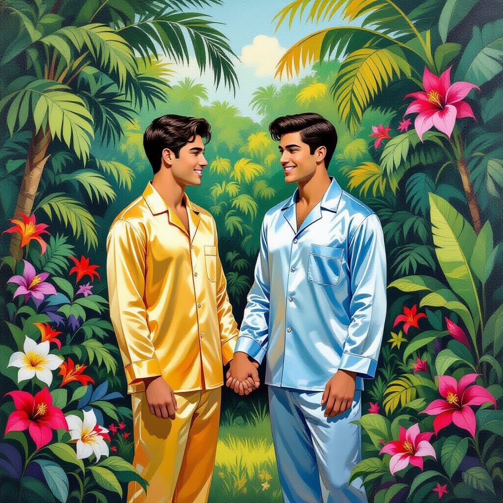 Tropical Garden Romance in Rousseau Style