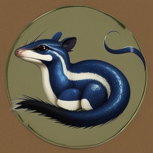 Skink Skunk Hybrid: An AI Generated Creature
