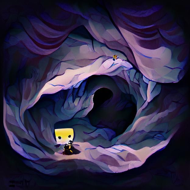 Vast Cave Echo: An AI Interpretation