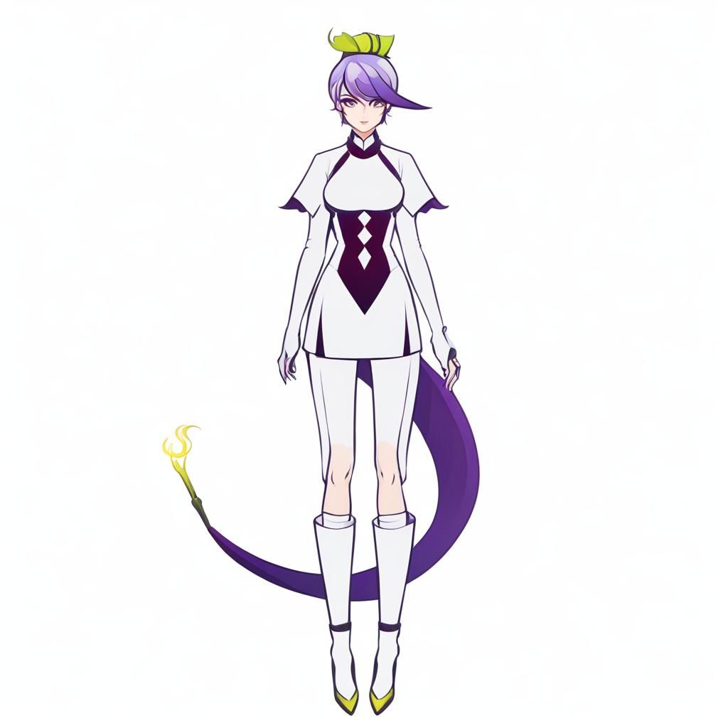 Attractive Witch Character in Modern Style