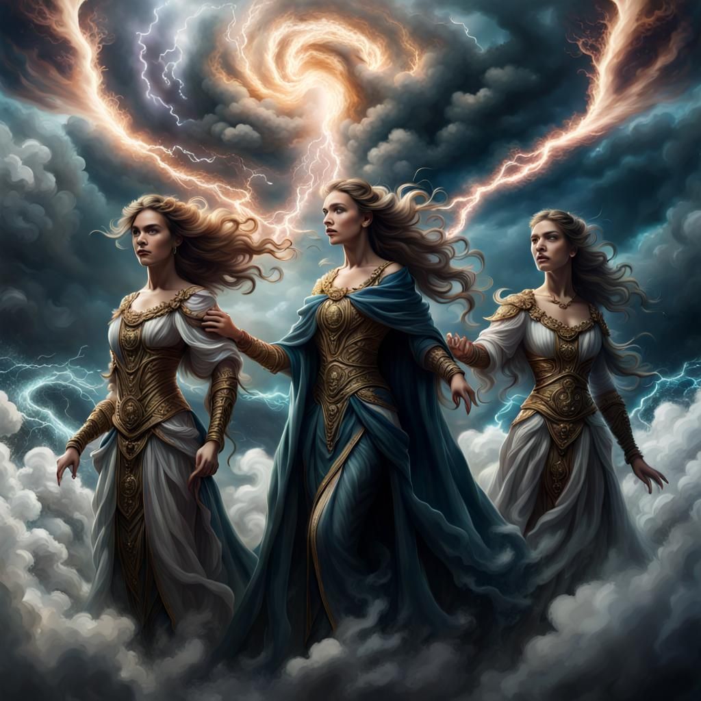 The Three Fates Holding the World