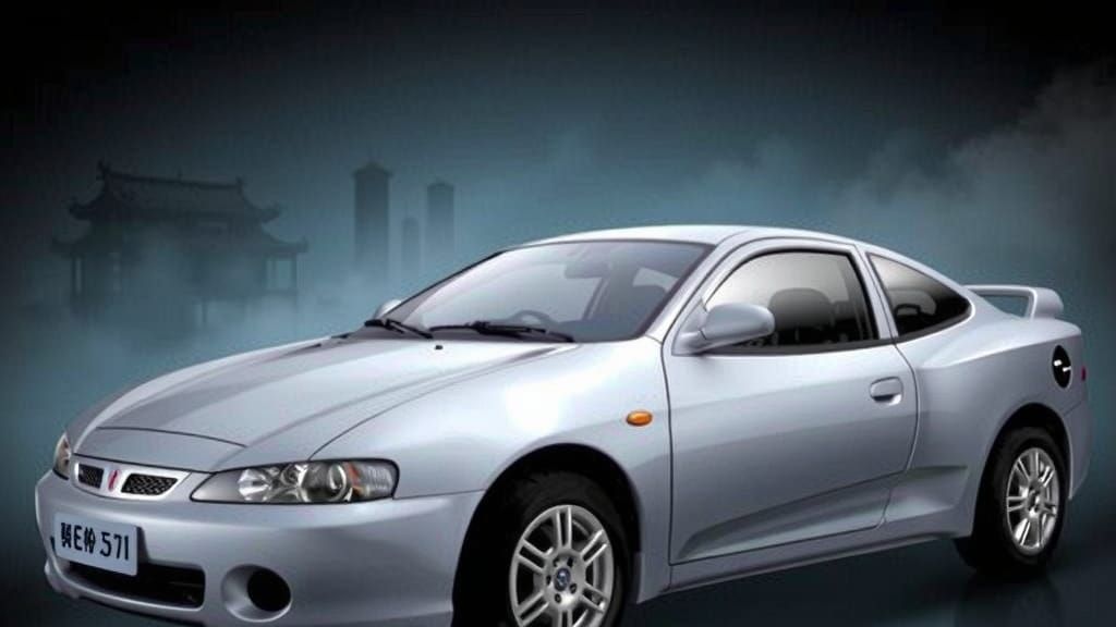 Sleek 2003 Geely BL Sedan in Misty Chinese Cityscape
