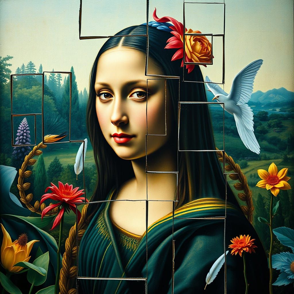 Surreal Garden of Eden in Hyperrealistic Style