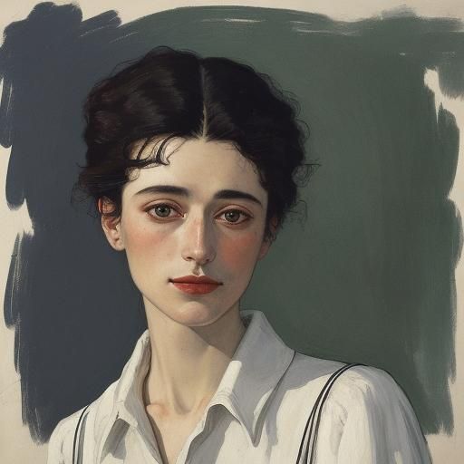 Expressionist Rabbit in Art Deco Restaurant