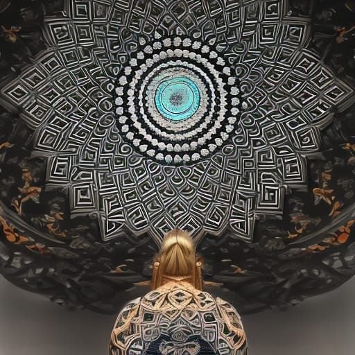 Tattooed Goddess in Hyperrealistic Style