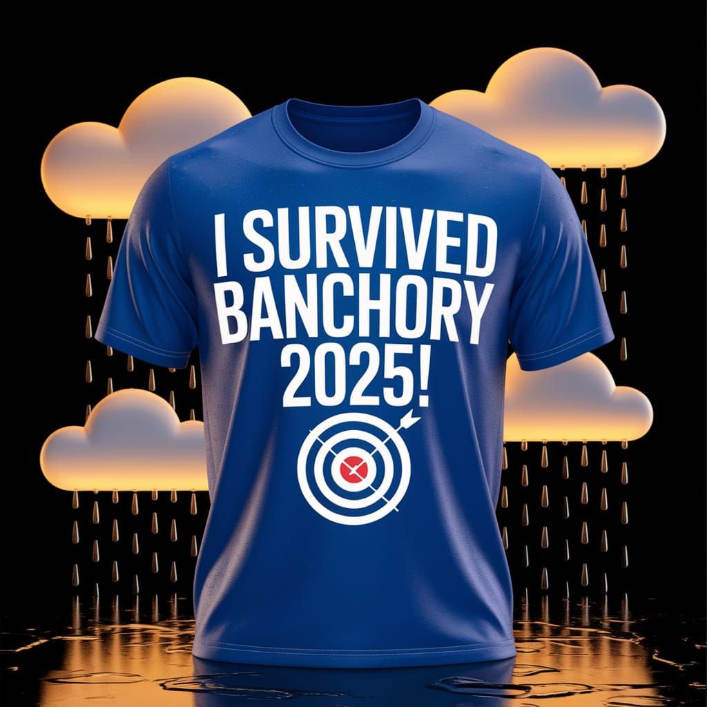 I Survived Banchory 2025 T-Shirt in Studio Lighting