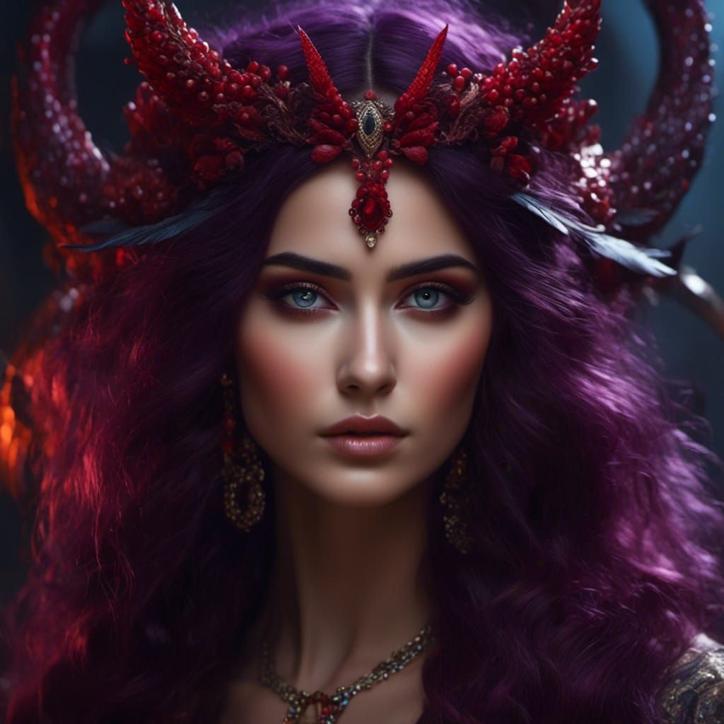 Realistic Portrait of Lilith