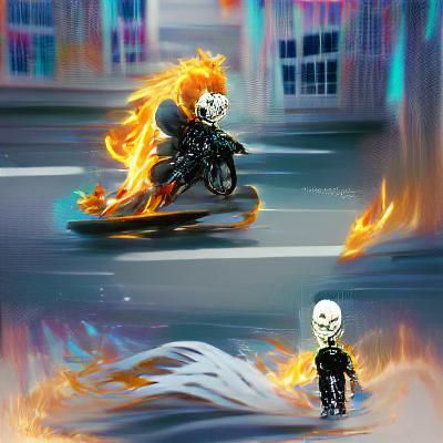 Ghost Rider: A Fiery Supernatural Specter