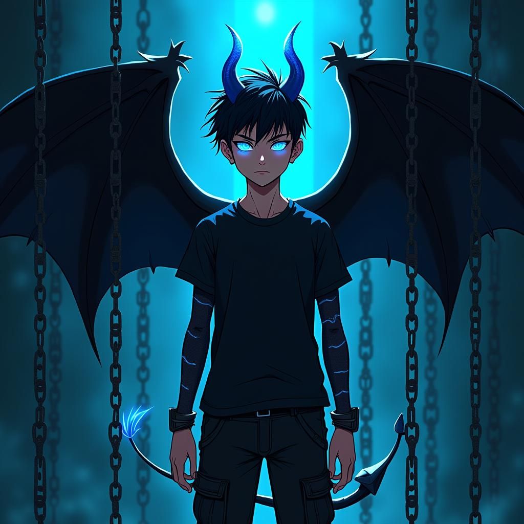 Teenage Demon in Cyberpunk Underworld Prison