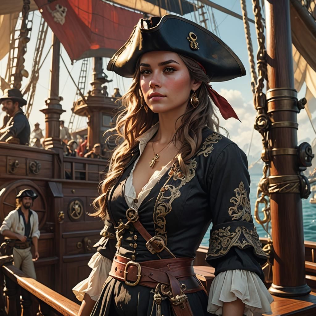 Pirate Treasure 🏴‍☠️ Girl Portrait 1 ☠️ DSXLL