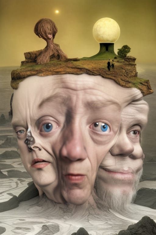 Surreal Orchestra Landscape in Dreamlike Style