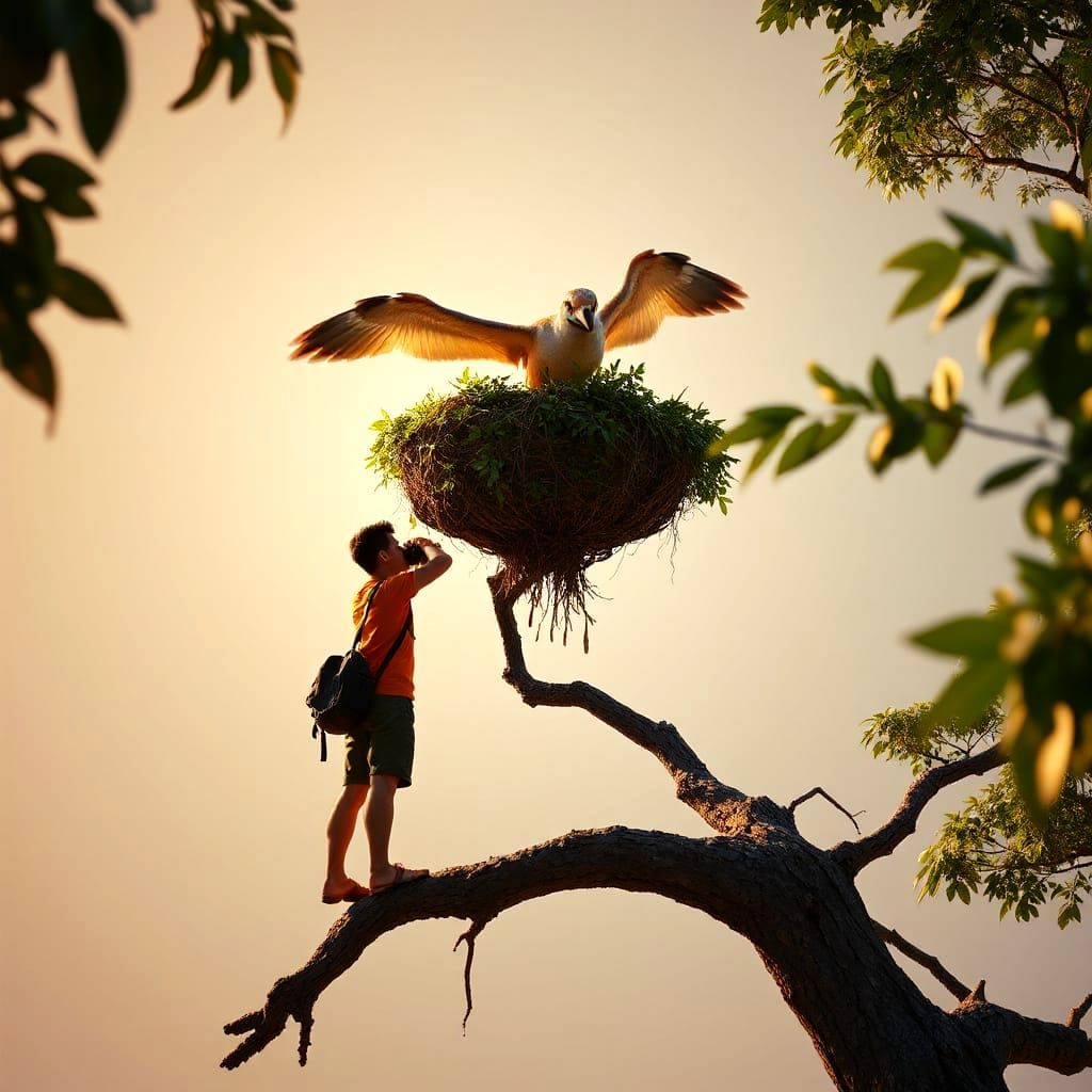 Photographer Captures Bird's Nest: Pixar-Style 3D Render