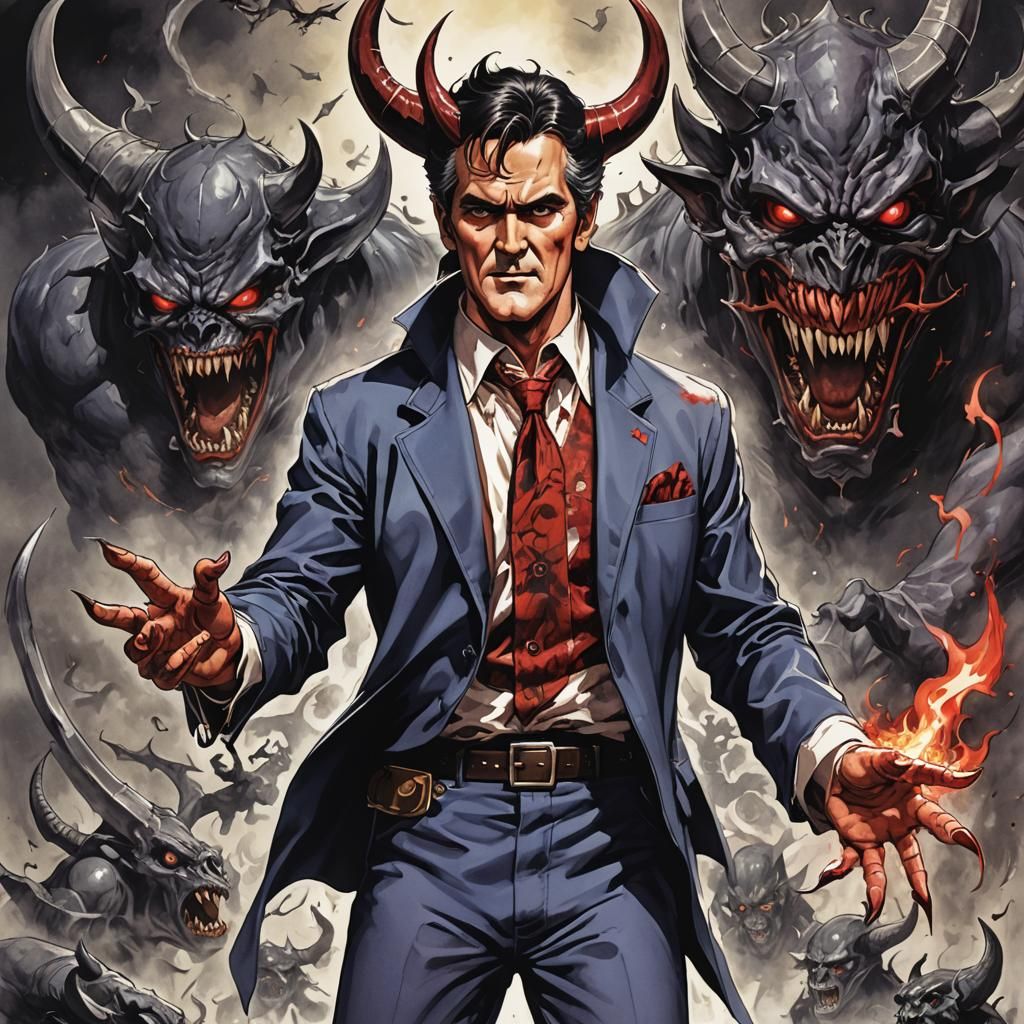 Stylized Anime Devil Figure