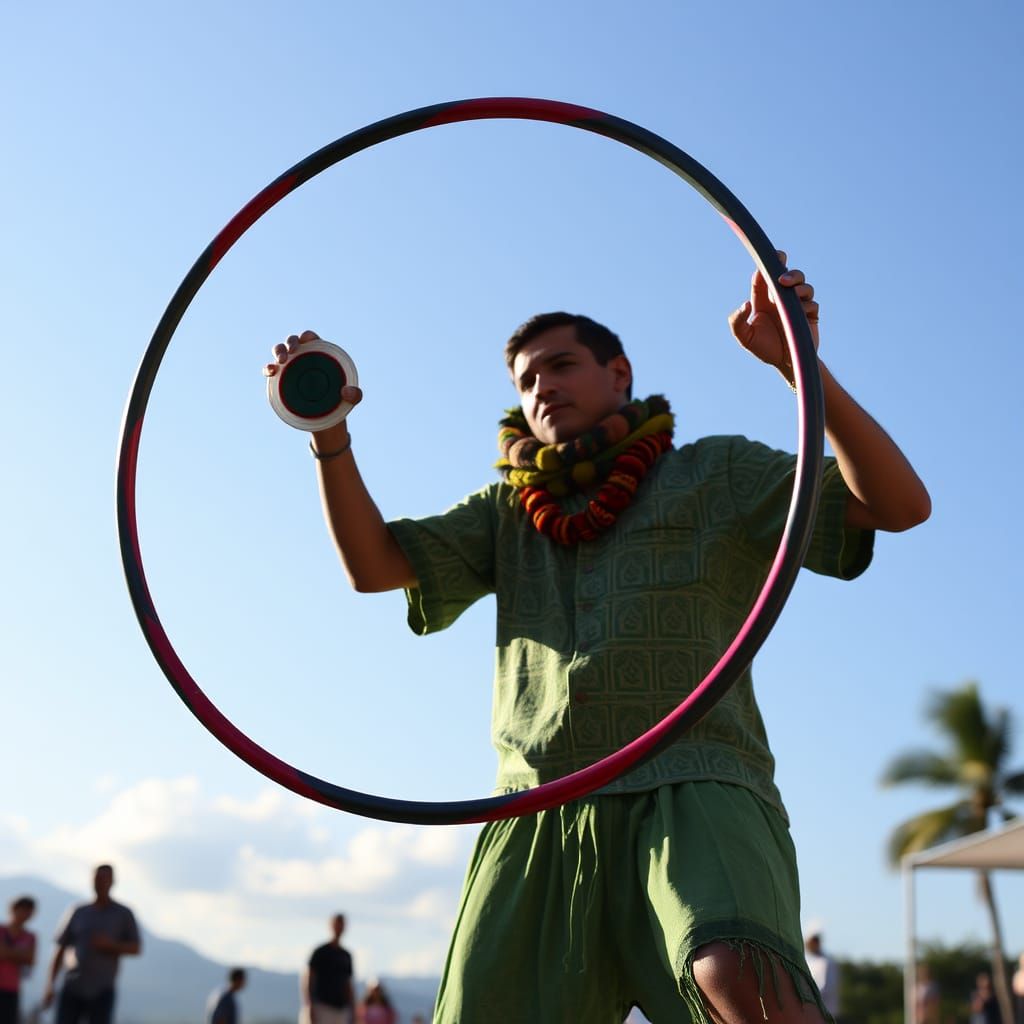 Kinetic Hula Hoop and Yo-Yo Art