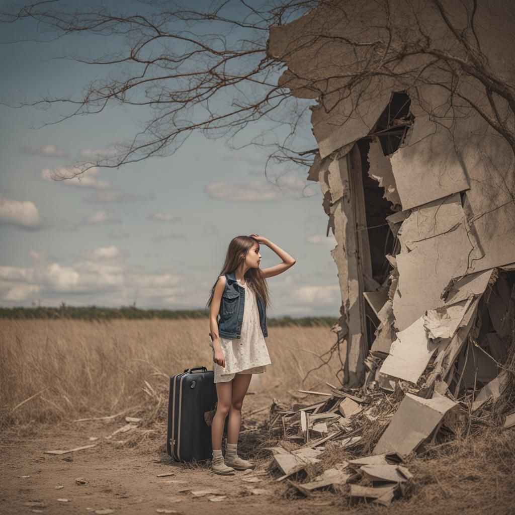 Girl Seeks Hope in War-Torn Country