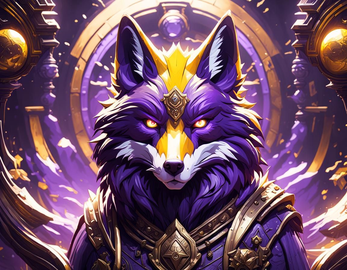KrimsonTheFox Twitch TV in Dark Fantasy Style