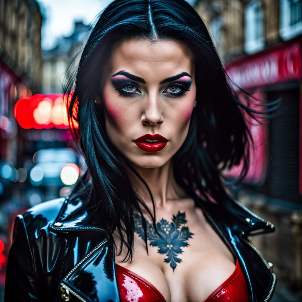 Snow White in Gothic Street Style