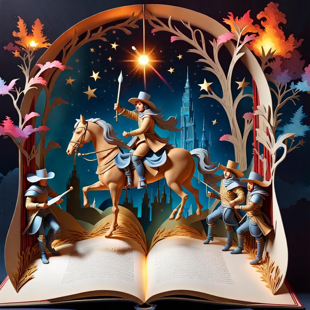 Enchanted Pop-Up Book: Three Musketeers Adventure
