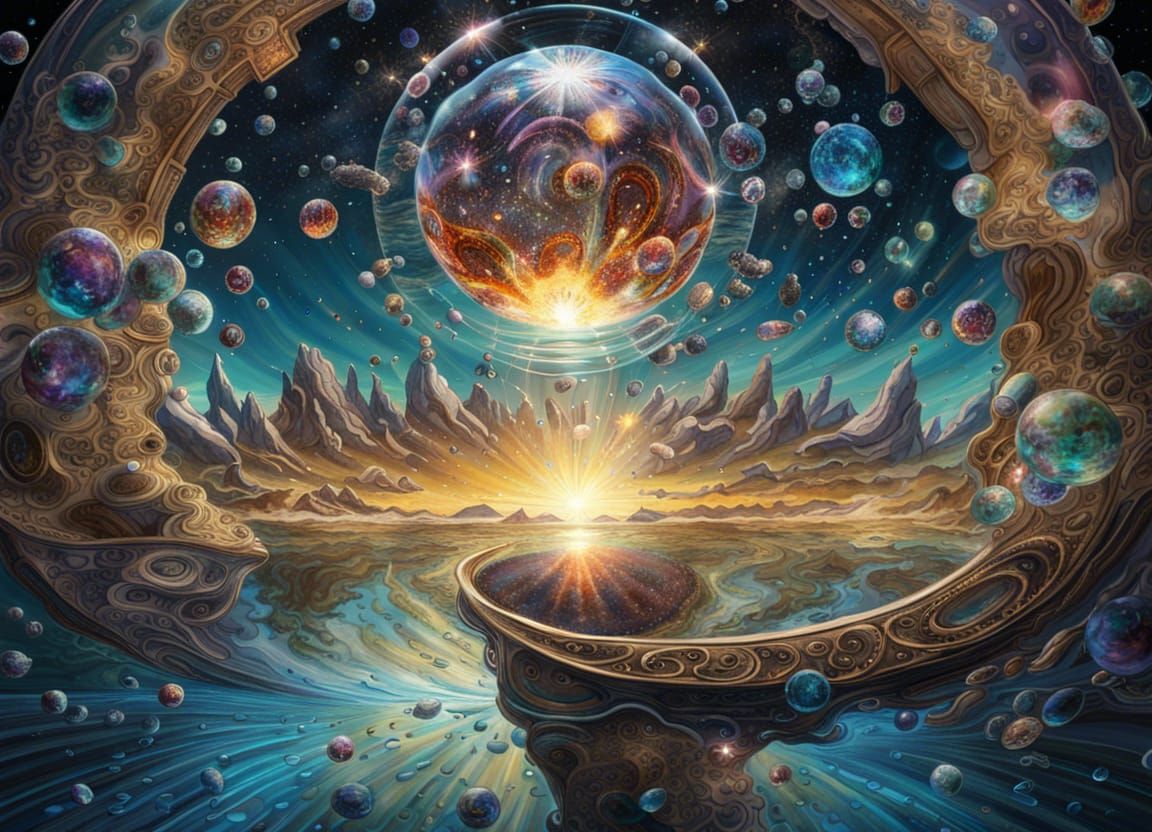 Cosmic Glass Sphere with Galaxy Portals