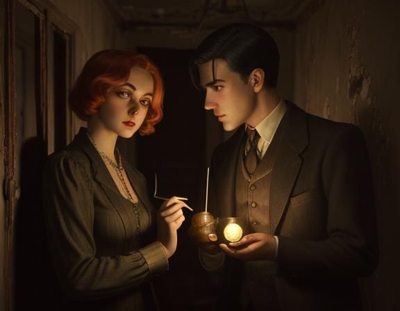 1930s British Couple Investigates Abandoned House