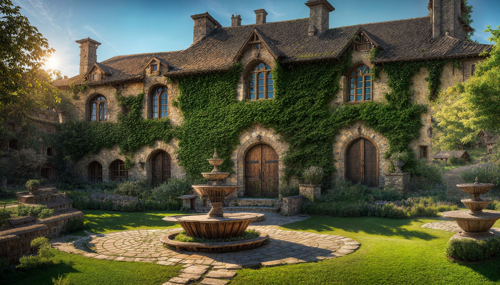 Rustic Manor House in DaVinci Style