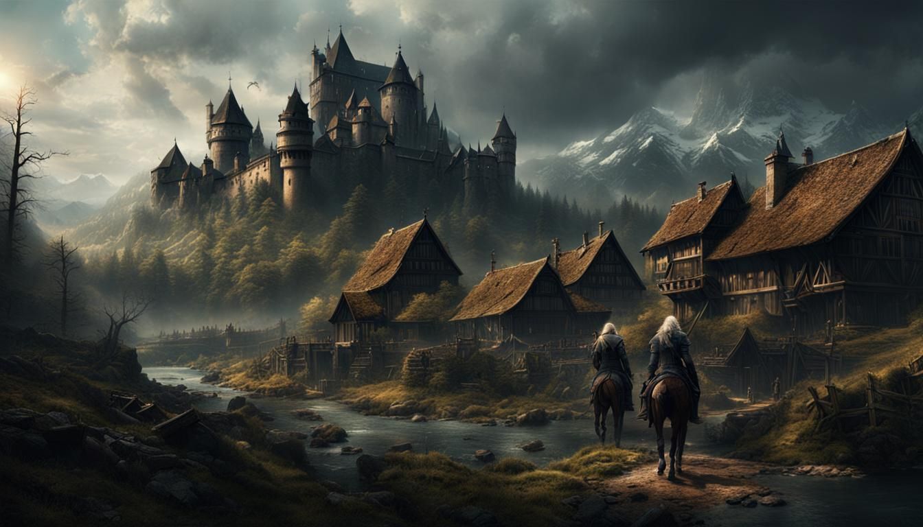 Epic Witcher Digital Matte Painting