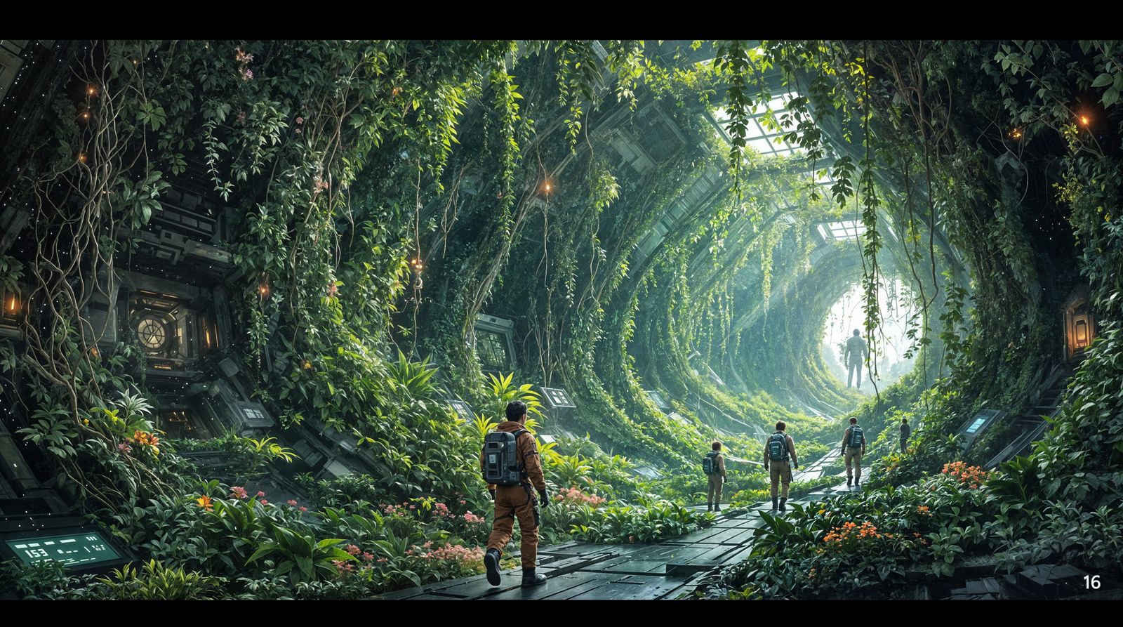 Cosmic Garden: A Futuristic Botanical Oasis