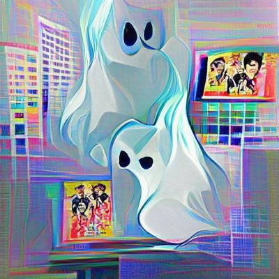 Ghost in Pop Art Style