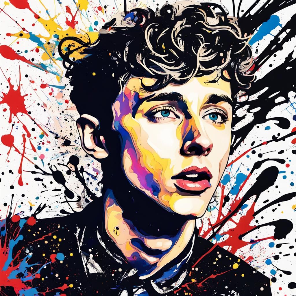 Ink Splatter Art Troye Sivan
