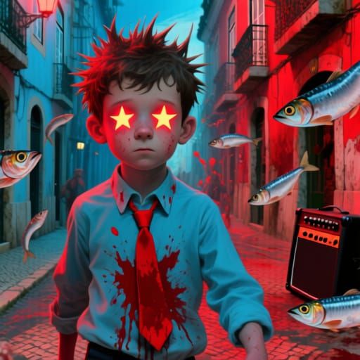 Menino Jojó Embodies Chaos in Surreal Lisbon Streets