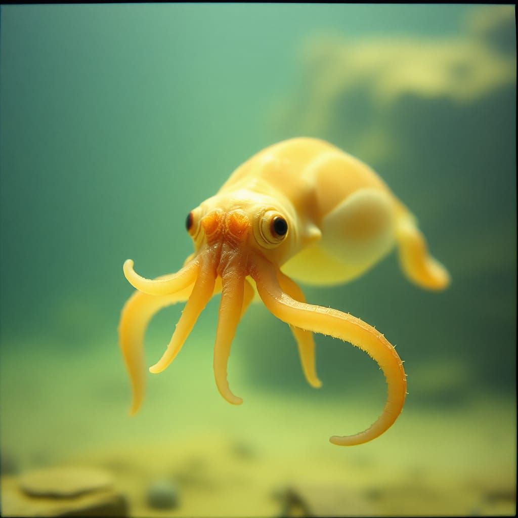 Cuttlefish in Cinematic Film Still