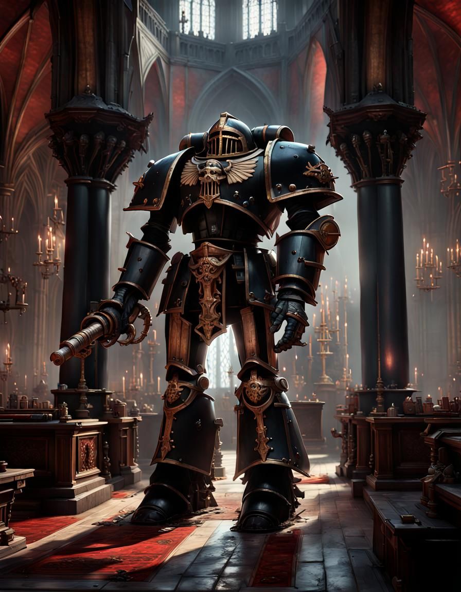 Warhammer Imperial Knight in Gothic Ambiance