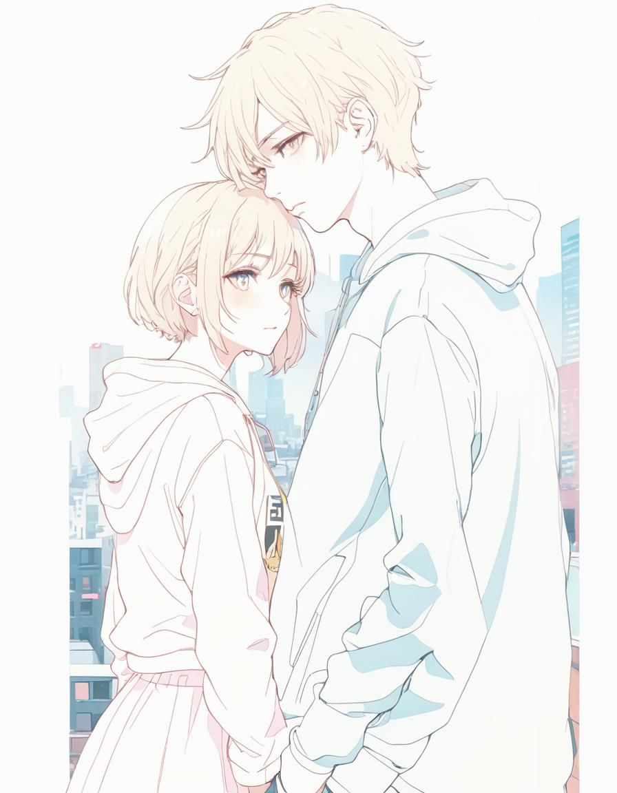 Anime: Emo Boyfriend and Skater Girlfriend in City