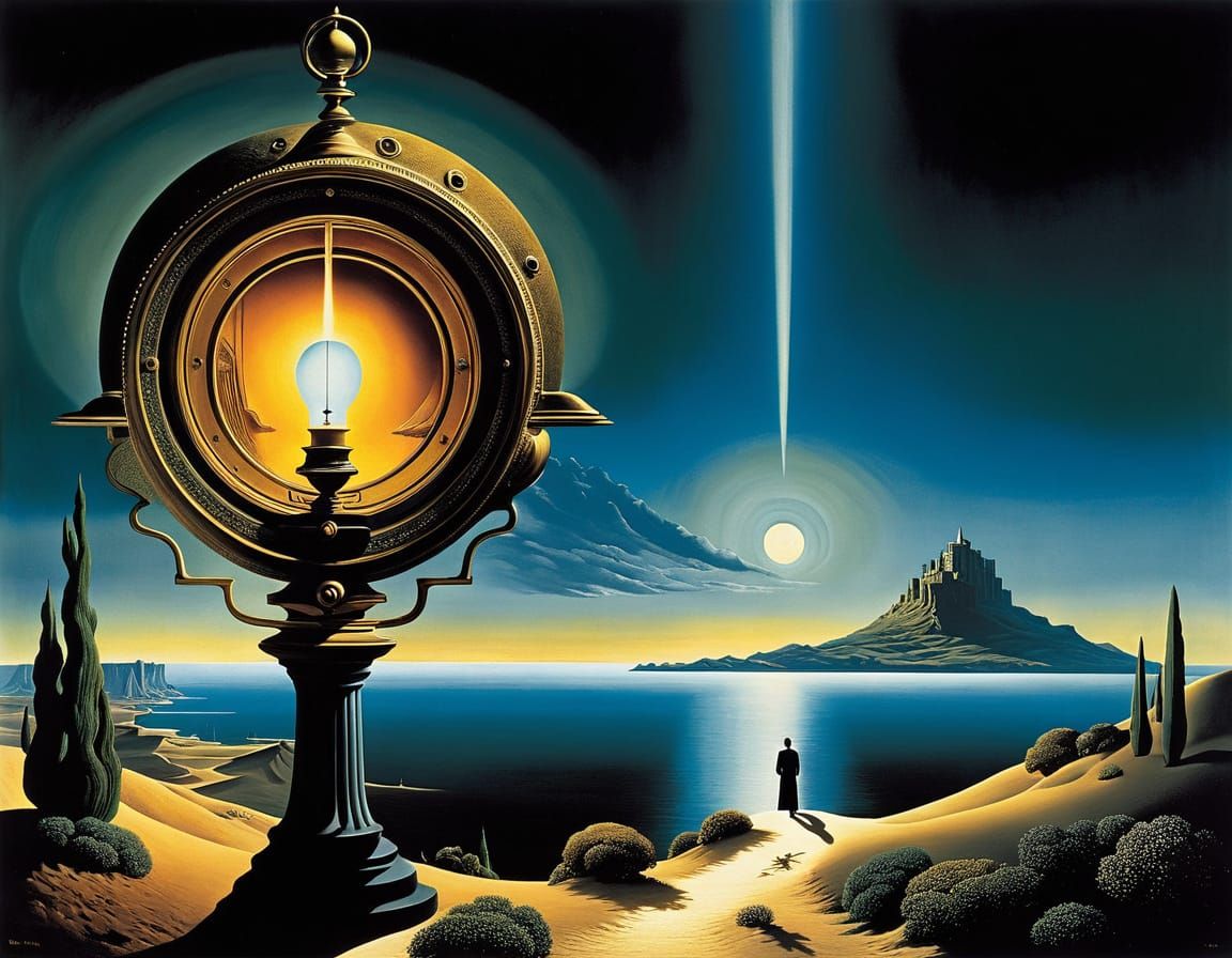 Surreal Landscape of Illusion and Mystery