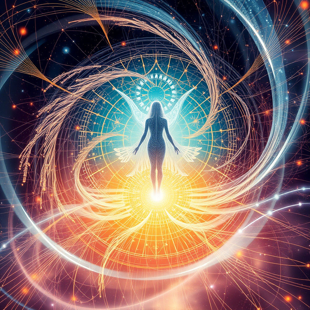 Ethereal Mother Figure in Quantum Information Vortex